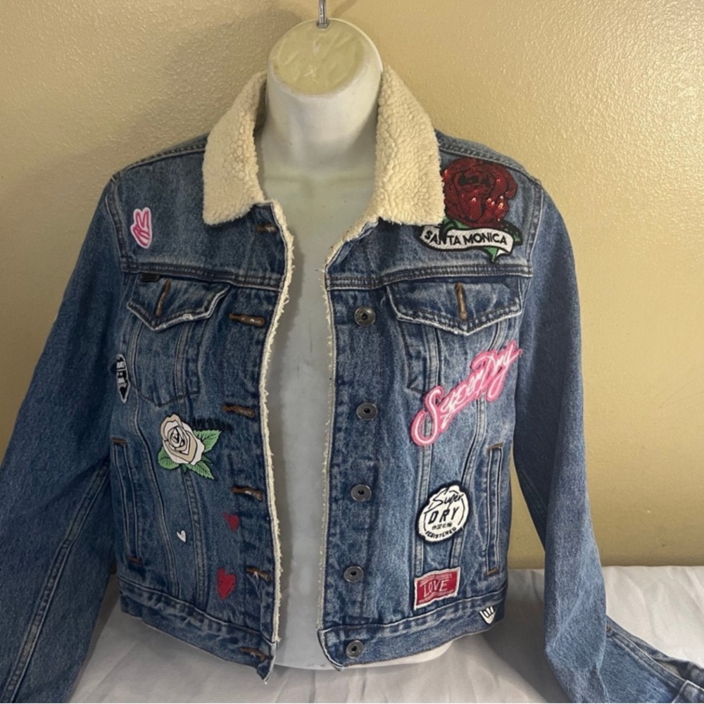 Blue Denim Jean Jacket For Women Size 6